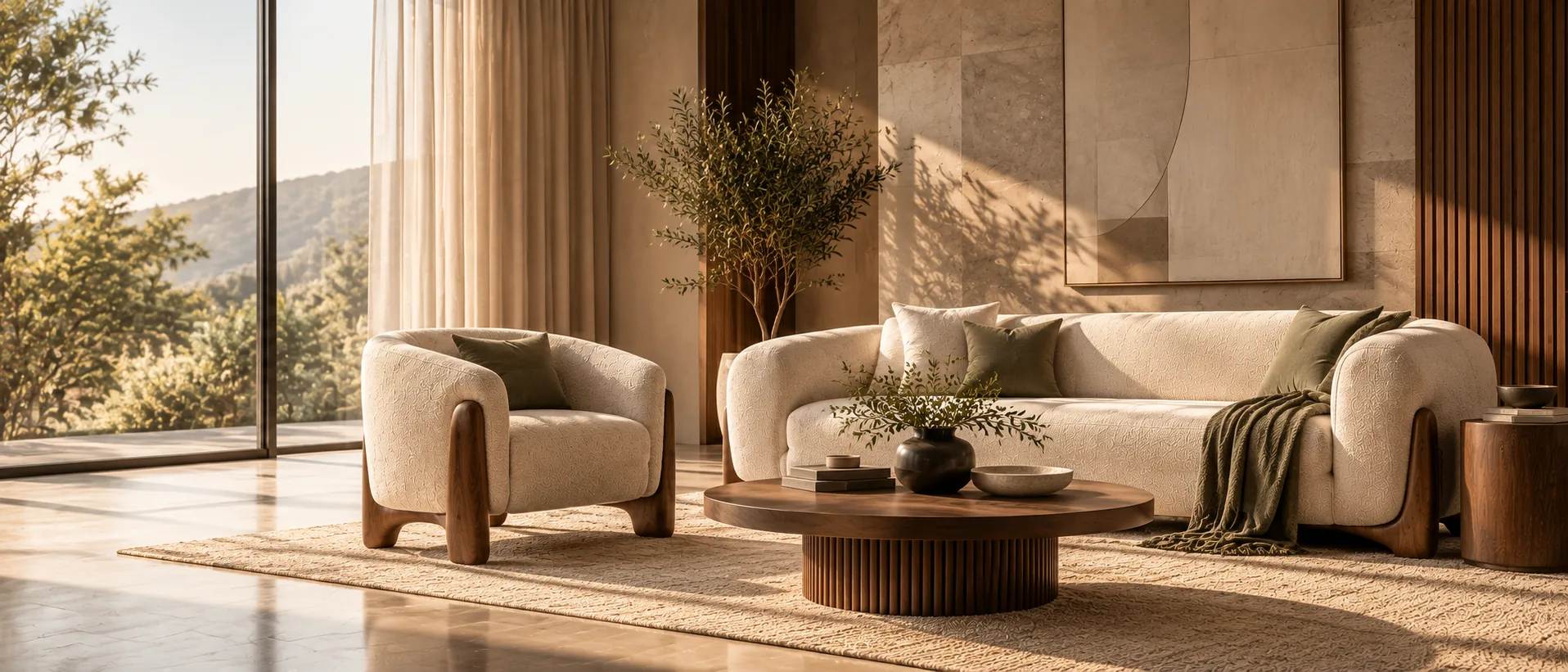 Luxury Architectural Living Room Suite — Modern Furniture Solutions for Inspired Spaces